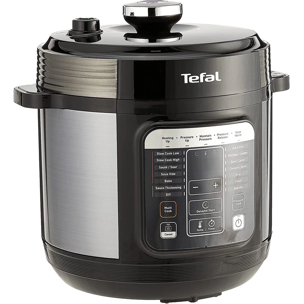 Tefal Home Chef Smart Electric Pressure Cooker 6L CY601 – Multicooker, 15 programmes, 12 cups, steam, slow cook, bake - Image 4