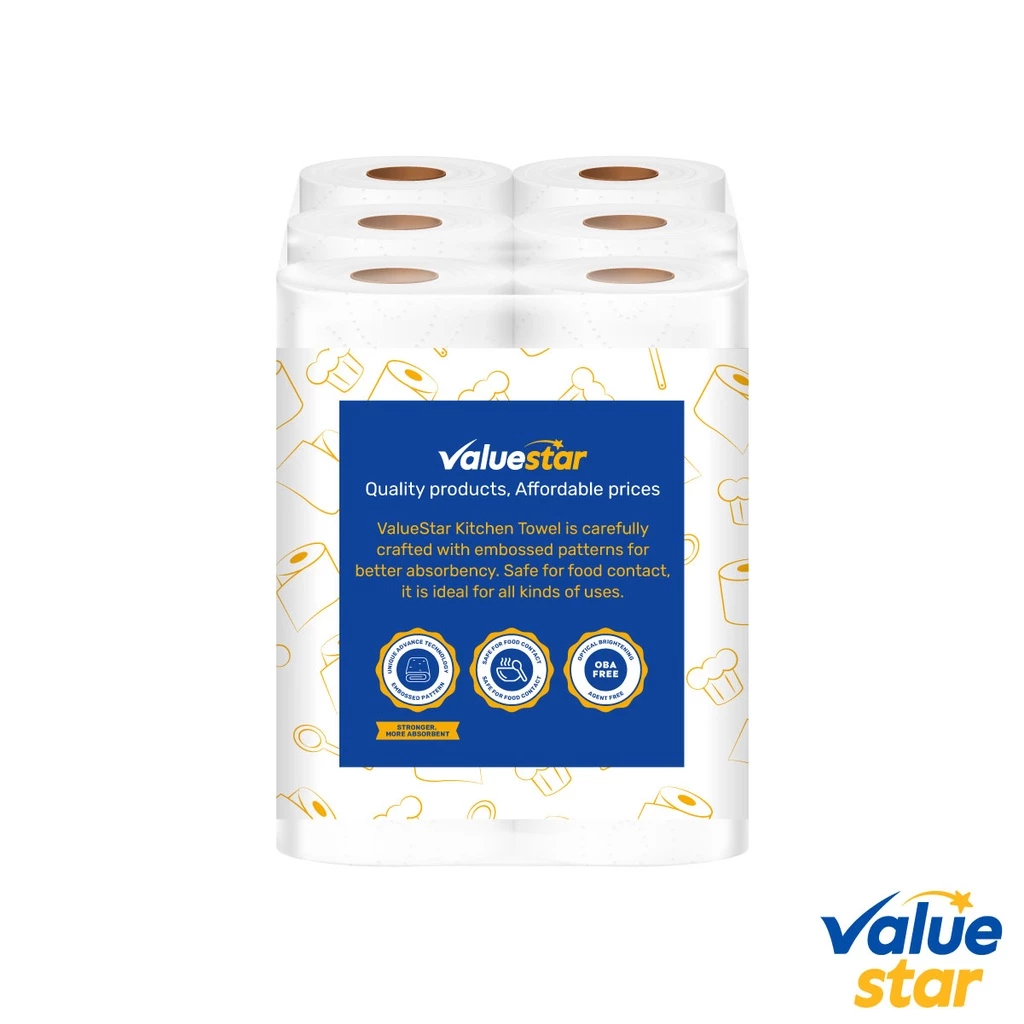 ValueStar Kitchen Towel 2-ply (6x60 sheets) - Image 2